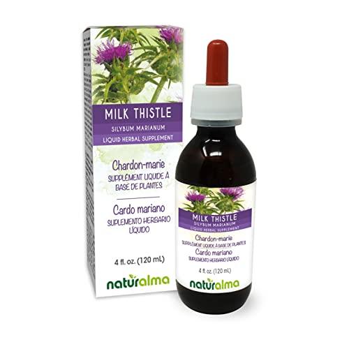 Naturalma Milk Thistle (Silybum marianum) Fruit and herb Tincture - Liquid Extract in Drops - Herbal Supplement - Vegan