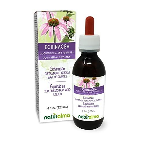 Naturalma Echinacea (Echinacea angustifolia and purpurea) Root and herb Tincture - Liquid Extract in Drops - Herbal Supplement - Vegan