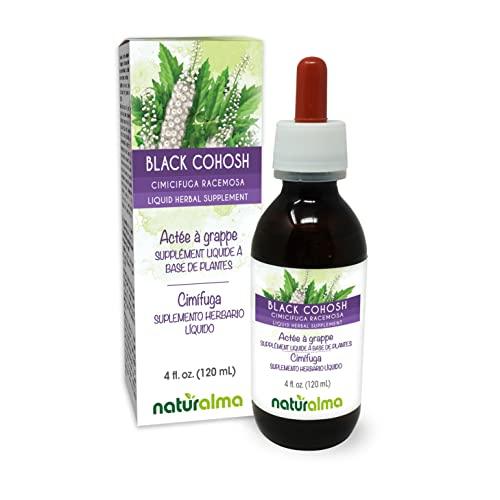 Naturalma Black Cohosh (Cimicifuga racemosa or Actaea racemosa) Rhizome Tincture - Liquid Extract in Drops - Herbal Supplement - Vegan
