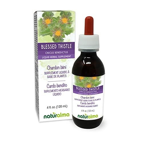 Naturalma Blessed thistle (Cnicus benedictus) herb with flowers Alcohol-free Tincture - Liquid extract in drops - Herbal supplement - Vegan
