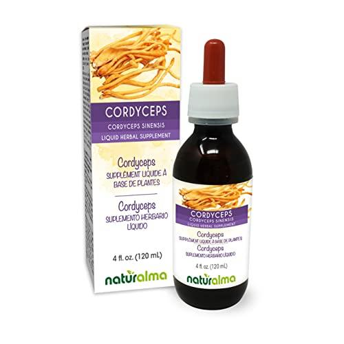 Naturalma Cordyceps (Cordyceps sinensis) fungus or mushroom Alcohol-free Tincture - Liquid extract in drops - Herbal supplement - Vegan