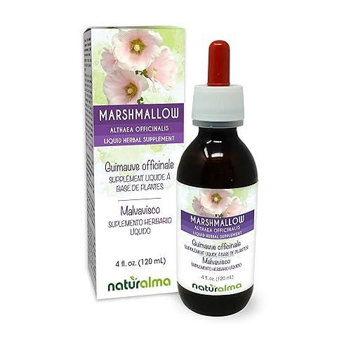 Naturalma Marshmallow (Althaea officinalis) Root Alcohol-Free Tincture - Liquid Extract in Drops - Herbal Supplement - Vegan