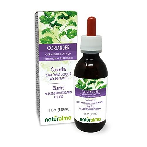 Naturalma Coriander or Cilantro (Coriandrum sativum) fruit Alcohol-free Tincture - Liquid extract in drops - Herbal supplement - Vegan