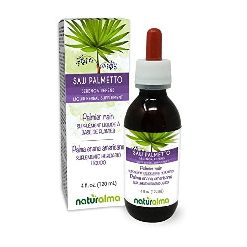 Naturalma Saw Palmetto (Serenoa repens or Sabal serrulata) Fruit Alcohol-Free Tincture - Liquid Extract in Drops - Herbal Supplement - Vegan