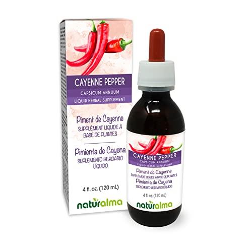 Naturalma Cayenne Pepper (Capsicum annuum) Fruit Alcohol-Free Tincture - Liquid Extract in Drops - Herbal Supplement - Vegan