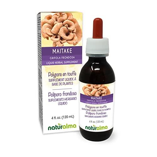 Naturalma Maitake (Grifola frondosa) fungus or mushroom Alcohol-free Tincture - Liquid extract in drops - Herbal supplement - Vegan
