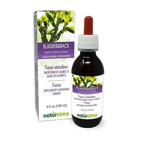 Naturalma Bladderwrack or Sea oak (Fucus vesiculosus) thallus (seaweed) Alcohol-free Tincture - Liquid extract in drops - Herbal supplement - Vegan