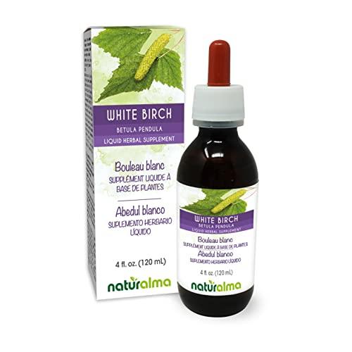 Naturalma White birch (Betula pendula, alba or verrucosa) leaf Alcohol-free Tincture - Liquid extract in drops - Herbal supplement - Vegan
