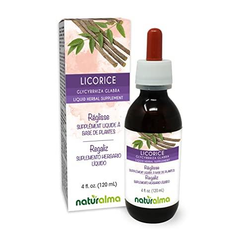 Naturalma Licorice or Liquorice (Glycyrrhiza glabra) Root Tincture - Liquid Extract in Drops - Herbal Supplement - Vegan