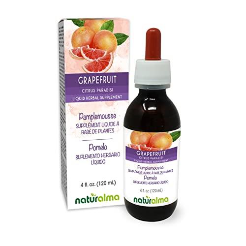 Naturalma Grapefruit (Citrus paradisi) seed Alcohol-free Tincture - Enriched with Vitamin C - Liquid extract in drops - Herbal supplement - Vegan