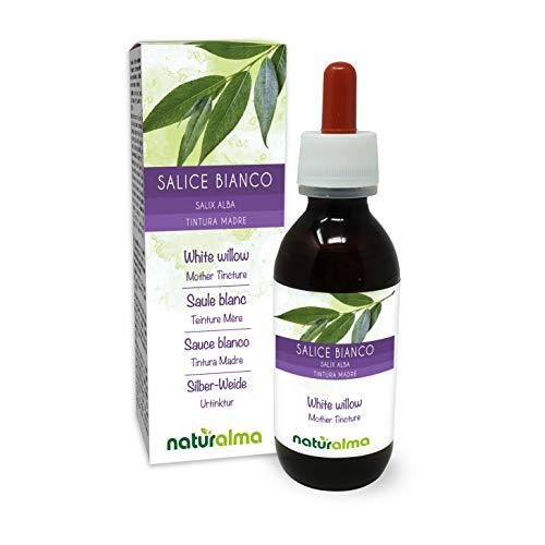 Naturalma White willow (Salix alba) bark Alcohol-free Tincture - Liquid extract in drops - Herbal supplement - Vegan
