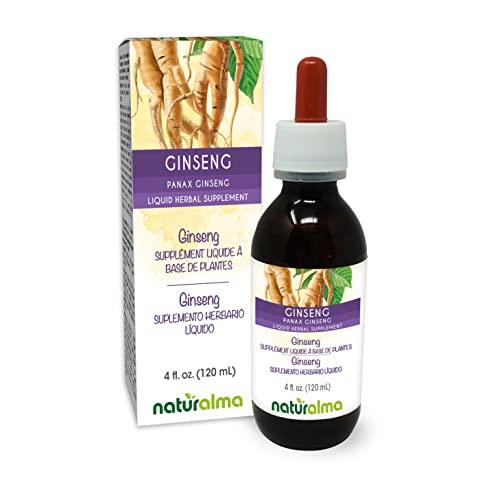 Naturalma Ginseng (Panax Ginseng) Root Alcohol-Free Tincture - Liquid Extract in Drops - Herbal Supplement - Vegan