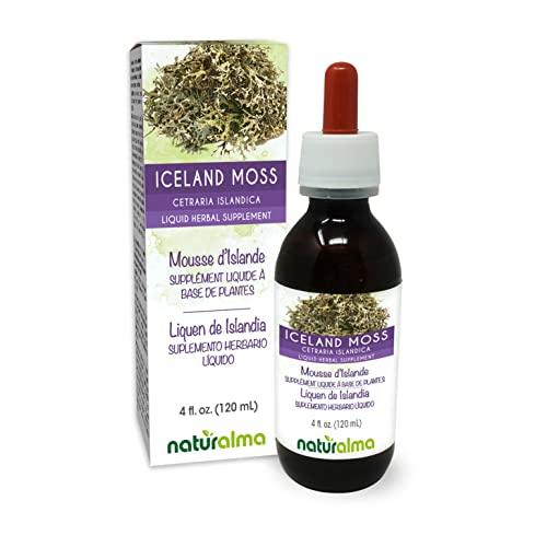 Naturalma Iceland moss (Cetraria islandica) thallus (lichen) Alcohol-free Tincture - Liquid extract in drops - Herbal supplement - Vegan