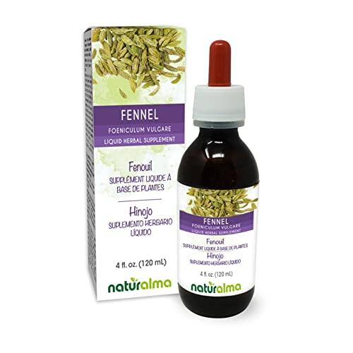 Naturalma Fennel (Foeniculum vulgare) fruit Alcohol-free Tincture - Liquid extract in drops - Herbal supplement - Vegan