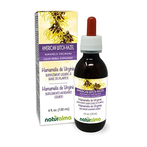 Naturalma American witch-hazel (Hamamelis virginiana) leaf Alcohol-free Tincture - Liquid extract in drops - Herbal supplement - Vegan
