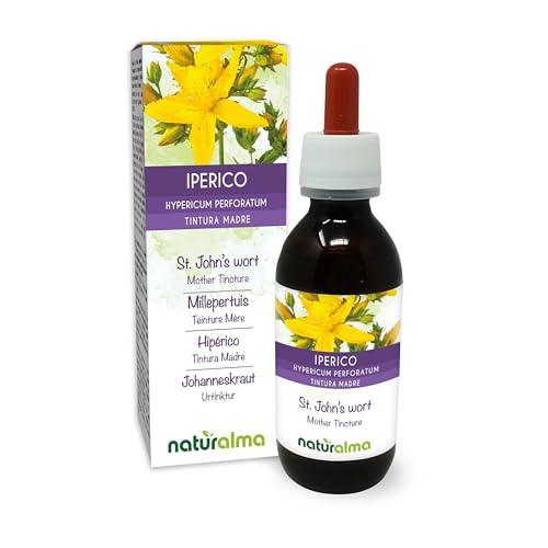 Naturalma St. John's wort (Hypericum perforatum) herb with flowers Tincture - Liquid extract in drops - Herbal supplement - Vegan