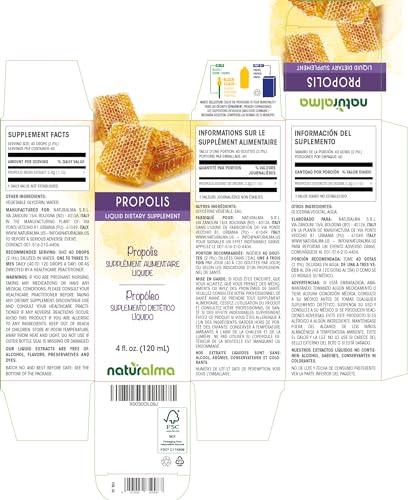 Naturalma Propolis (Propolis) Resin Tincture - Liquid Extract in Drops - Dietary Supplement