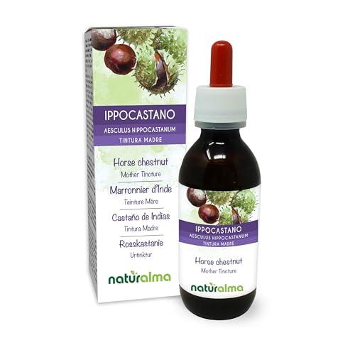 Naturalma Horse chestnut (Aesculus hippocastanum) bark and seed Alcohol-free Tincture - Liquid extract in drops - Herbal supplement - Vegan