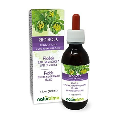 Naturalma Rhodiola rosea (Sedum roseum) Root Tincture - Liquid Extract in Drops - Herbal Supplement - Vegan