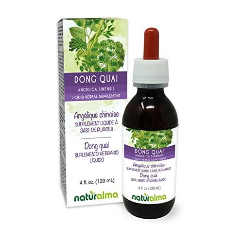 Naturalma Dong quai or Female Ginseng (Angelica sinensis) Root Alcohol-Free Tincture - Liquid Extract in Drops - Herbal Supplement - Vegan