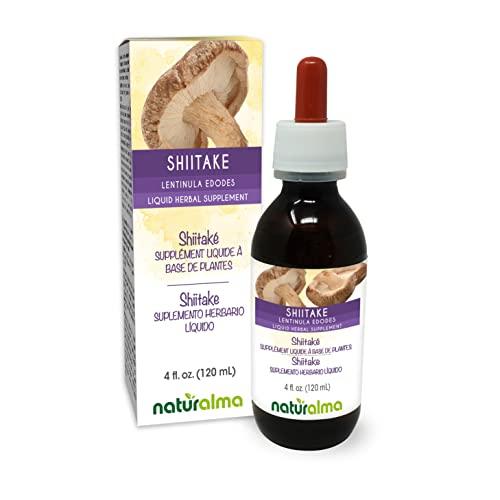 Naturalma Shiitake (Lentinula edodes) fungus or mushroom Alcohol-free Tincture - Liquid extract in drops - Herbal supplement - Vegan