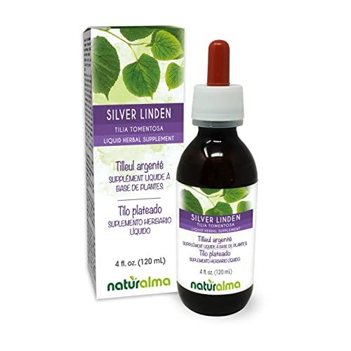 Naturalma Silver linden (Tilia tomentosa) flower and bract (leaf) Alcohol-free Tincture - Liquid extract in drops - Herbal supplement - Vegan