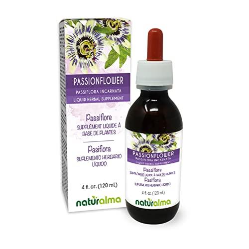 Naturalma Passionflower (Passiflora incarnata) herb with Flowers Tincture - Liquid Extract in Drops - Herbal Supplement - Vegan