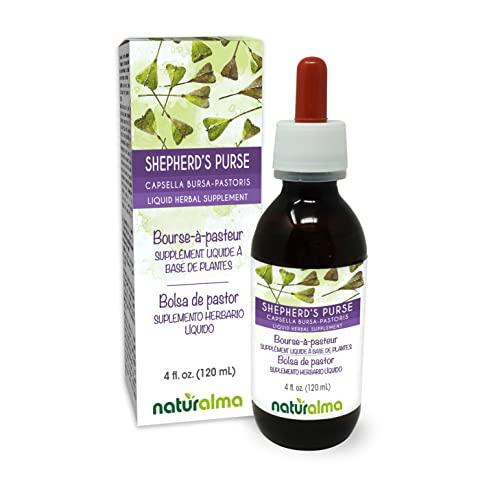 Naturalma Shepherd's Purse (Capsella Bursa-pastoris) herb Alcohol-Free Tincture - Liquid Extract in Drops - Herbal Supplement - Vegan