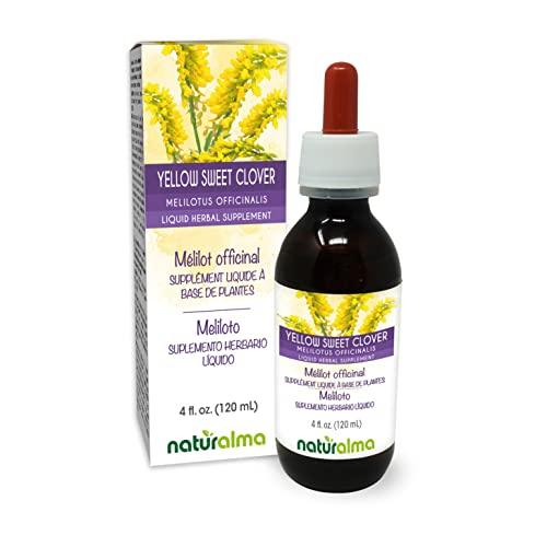 Naturalma Yellow sweet clover (Melilotus officinalis) herb with flowers Alcohol-free Tincture - Liquid extract in drops - Herbal supplement - Vegan